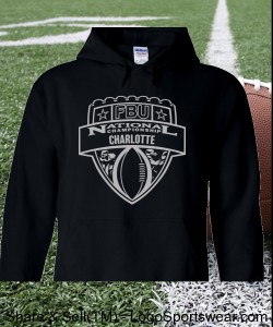Charlotte - Black Hoodie with Silver Design Zoom